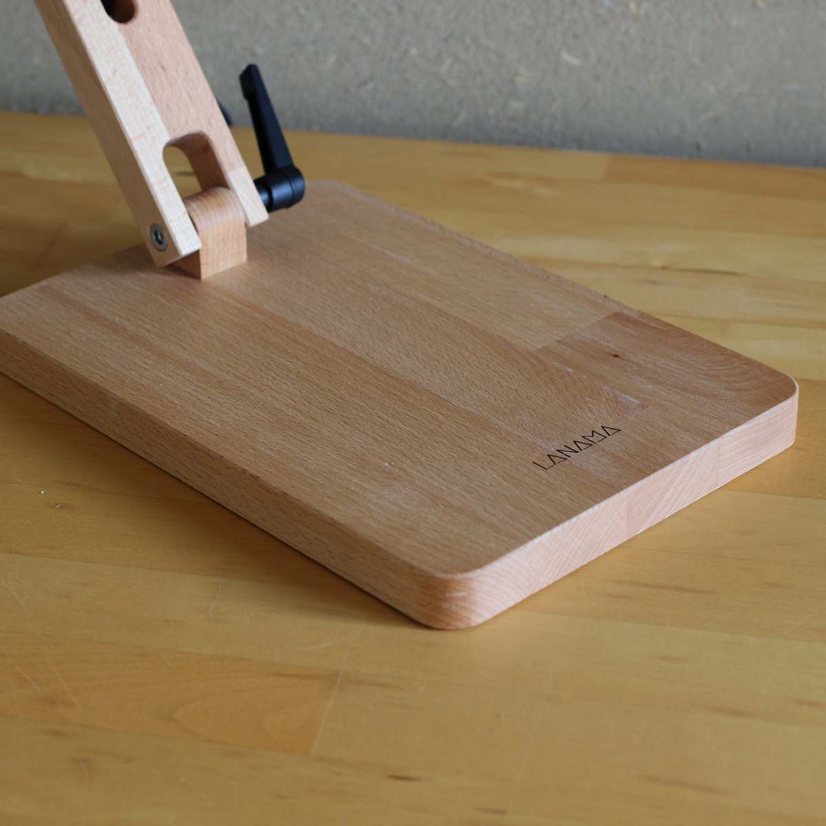 Vollspektrum Tageslichtlampe "Pivo" für den Schreibtisch|Büro|Homeoffice, Massivholz Buche|Eiche, handgefertigt – Bild 4